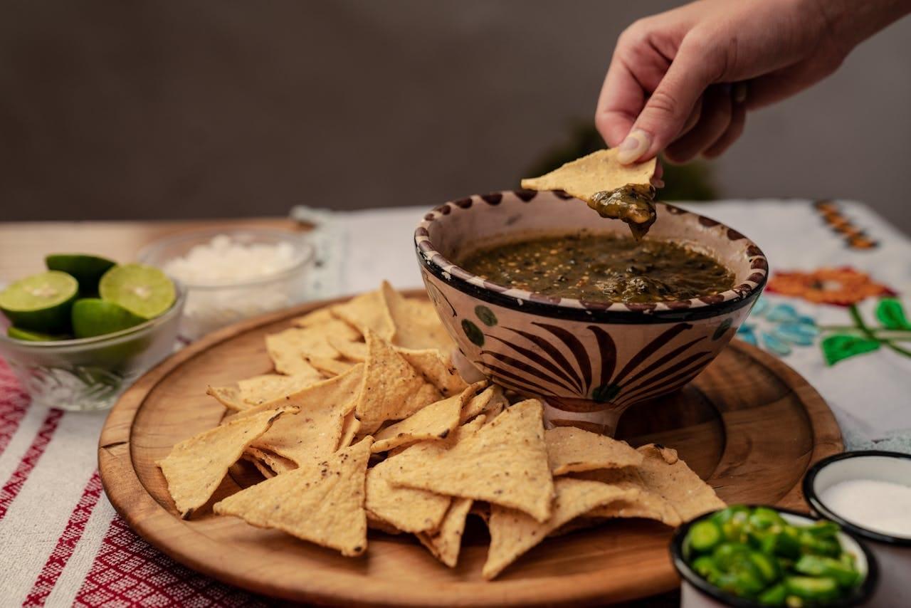 Classic Guacamole Served with Homemade Tortilla Chips
